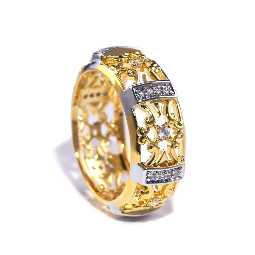 😍LIMITED EDITION 14K Gold Hollow Flower Pattern Ring for Women, F024